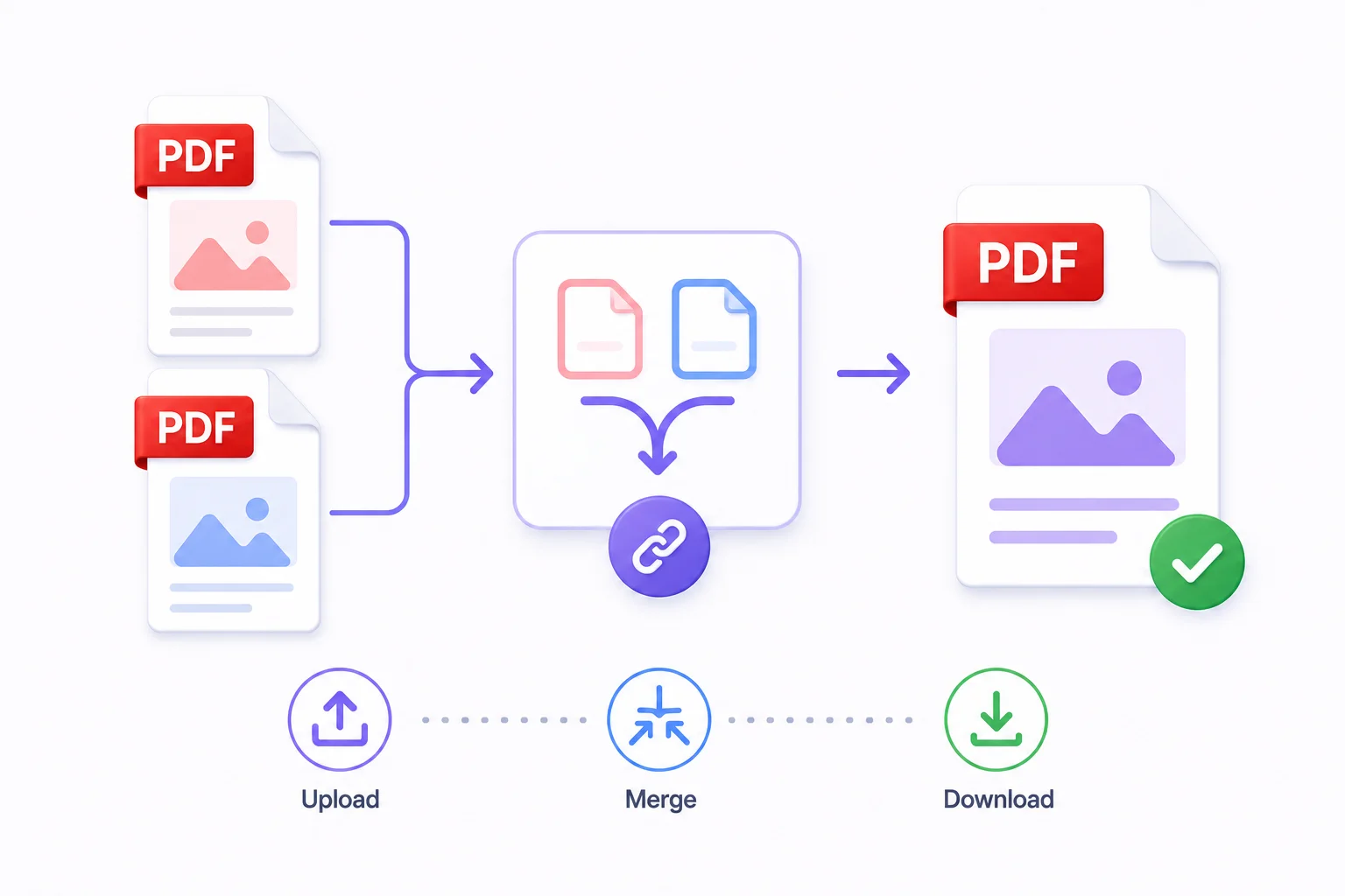 Merge multiple PDF files into one document - combine pages online